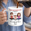 Custom Mug - Personalized Mother's Day Birthday Gifts For New Moms, Wife, Daughter - Her First Mother’s Day, Their Sweetest Chapter