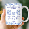 Custom Mug - Personalized Mother's Day, Baby Shower, Gender Reveal Gifts For New Moms, Wife, Daughter - Small Footprints That Changed Everything
