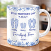 Custom Mug - Personalized Mother's Day, Baby Shower, Gender Reveal Gifts For New Moms, Wife, Daughter - Small Footprints That Changed Everything