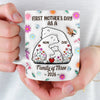 Custom 3D Inflated Effect Printed Mug - Personalized Mother's Day, Baby Shower, Gender Reveal Gifts For New Moms, Wife, Daughter - Family Is Where Hugs Never End