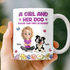 Custom 3D Inflated Effect Printed Mug - Personalized Mother's Day Birthday Gifts For Dog Lovers, Dog Dad And Mom - Besties With Paws Forever