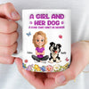 Custom 3D Inflated Effect Printed Mug - Personalized Mother's Day Birthday Gifts For Dog Lovers, Dog Dad And Mom - Besties With Paws Forever