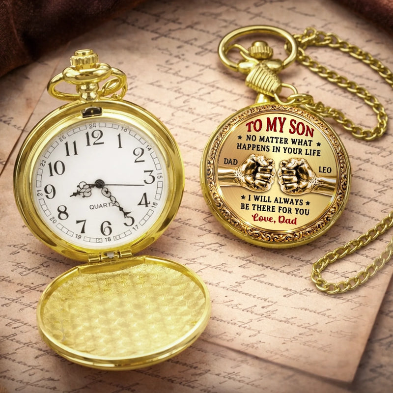 Custom Pocket Watch - Personalized Birthday Gifts For Son - My Son My Greatest Pride