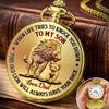 Custom Pocket Watch - Personalized Birthday Gifts For Son - You Are My Strength