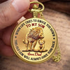 Custom Pocket Watch - Personalized Birthday Gifts For Son - You Are My Strength