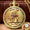 Custom Pocket Watch - Personalized Birthday Gifts For Son - You Are My Strength