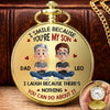 Custom Pocket Watch - Personalized Birthday Gifts For Son - Watching You Grow Makes Me Proud