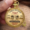 Custom Pocket Watch - Personalized Birthday Gifts For Son - Proud Of The Man You Are Becoming