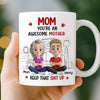 Custom 3D Inflated Effect Printed Mug - Personalized Mother's Day Birthday Gifts For Mom - An Awesome Mother