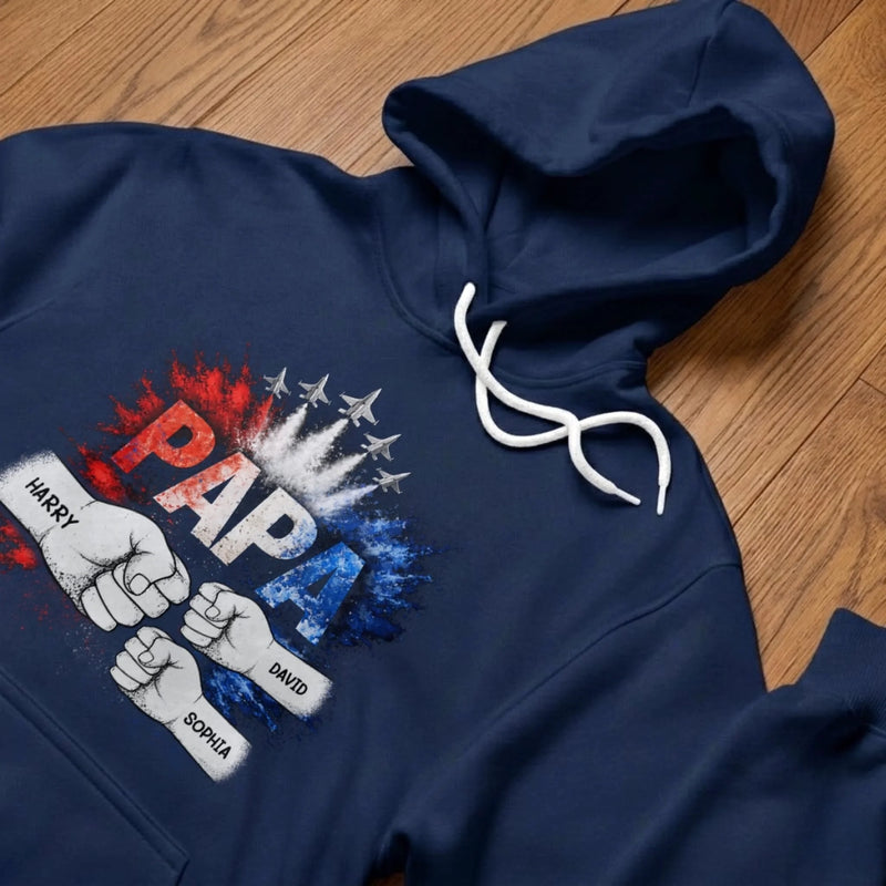 Custom Unisex T-shirt, Premium T-shirt, Hoodie - Personalized Father's Day Birthday Gifts For Dad, Grandpa - King Of The Family