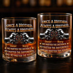 Custom Whiskey Glass - Personalized Birthday Gifts For Brother - Brothers Always Got Your Back
