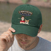 Custom Vintage Washed Denim Baseball Cap - Personalized Father's Day Gifts For Dog Lovers, Dog Dad And Mom - Certified Dog Dad