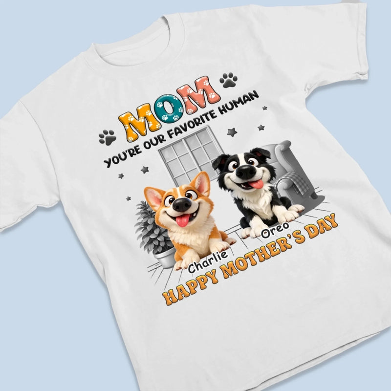 Custom Unisex T-shirt, Premium T-shirt, Hoodie - Personalized Mother's Day Gifts For Dog Lovers, Dog Dad And Mom - Officially Mom’s Biggest Fans