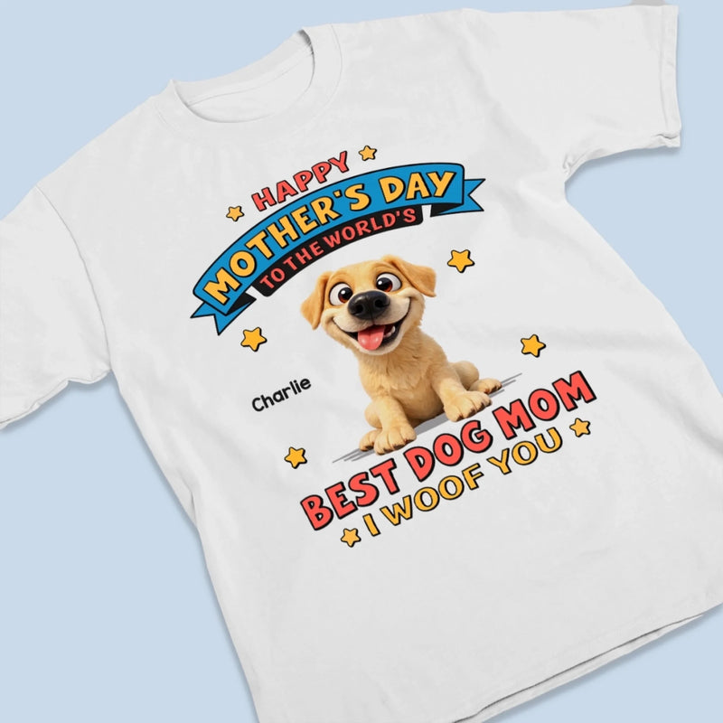 Custom Unisex T-shirt, Premium T-shirt, Hoodie - Personalized Mother's Day Gifts For Dog Lovers, Dog Dad And Mom - The Best Mom In My Pack
