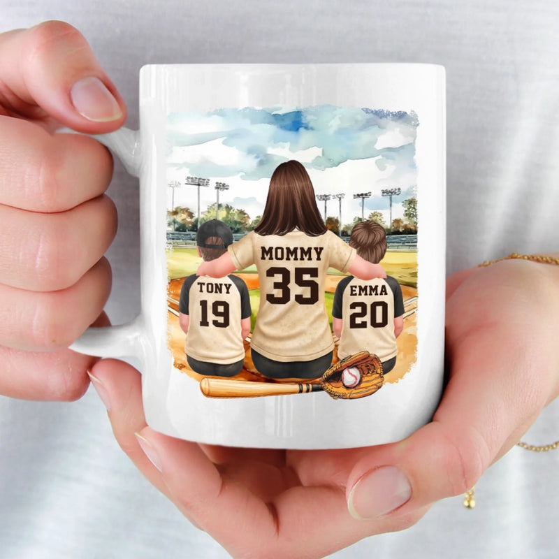 Custom Mug - Personalized Mother's Day Gifts For Baseball Mom, Grandma - The Best Coach We Ever Had