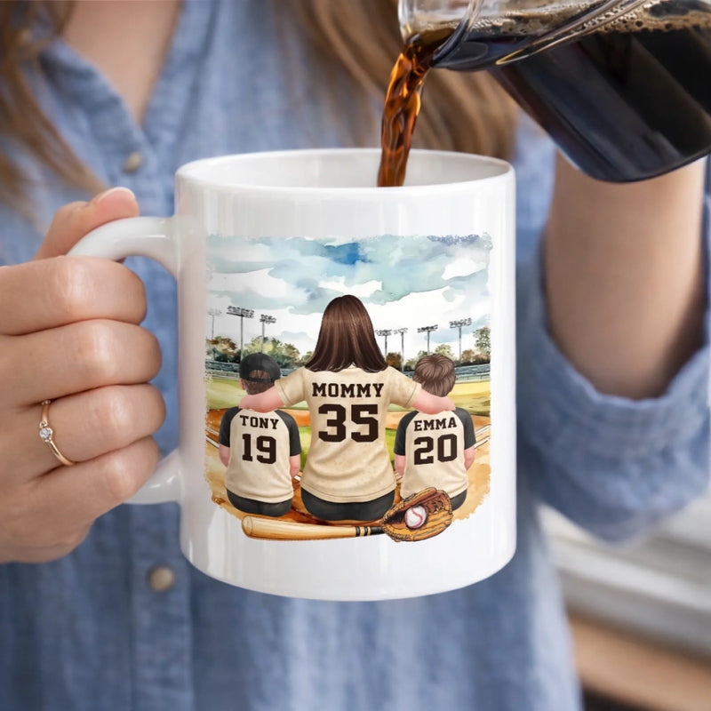 Custom Mug - Personalized Mother's Day Gifts For Baseball Mom, Grandma - The Best Coach We Ever Had