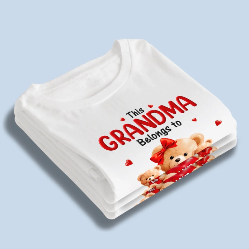 Custom Unisex T-shirt, Premium T-shirt, Hoodie - Personalized Mother's Day Birthday Gifts For Mom, Grandma - Queen Of Our Heart