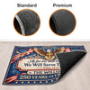 Custom Home Decor Decorative Mat - Personalized America 250th Anniversary Gifts For Mom, Dad, Brother, Sister, Kids - Stars Shine In Freedom Forever