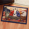 Custom Home Decor Decorative Mat - Personalized America 250th Anniversary Gifts For Mom, Dad, Brother, Sister, Kids - United We Stand Since 1776