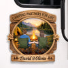 Custom Door Magnet - Personalized Anniversary Wedding Camping Gifts For Campers, Husband And Wife, Him And Her - Camping Partners For Life