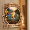 Custom Door Magnet - Personalized Anniversary Wedding Camping Gifts For Campers, Husband And Wife, Him And Her - Camping Partners For Life