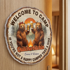 Custom Door Magnet - Personalized Anniversary Wedding Camping Gifts For Campers, Husband And Wife, Him And Her - Take A Hike
