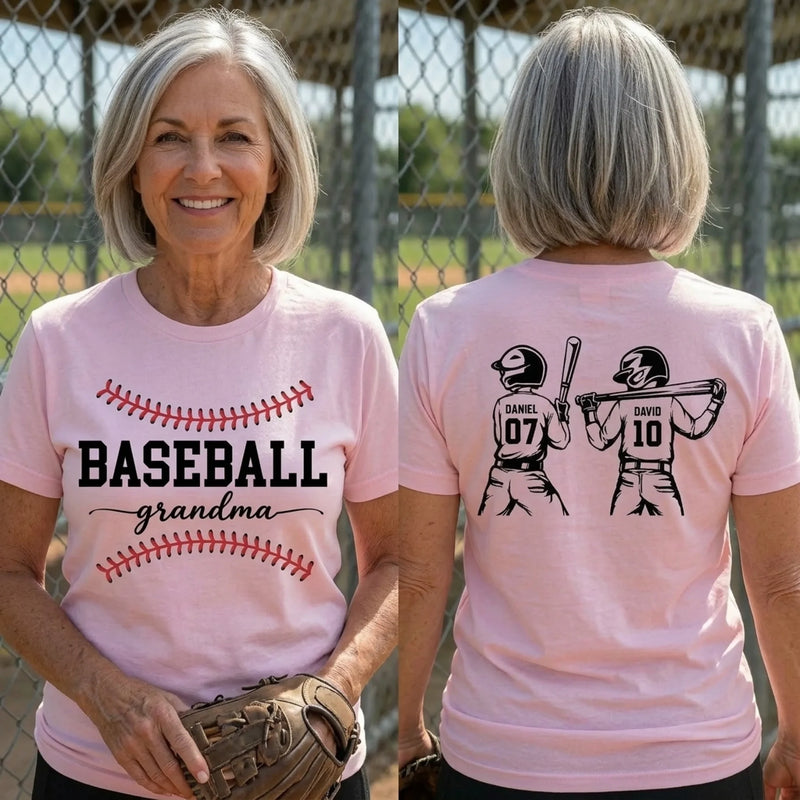 Custom Unisex T-shirt - Personalized Mother's Day Birthday Gifts For Mom, Grandma - Mom Always On My Team