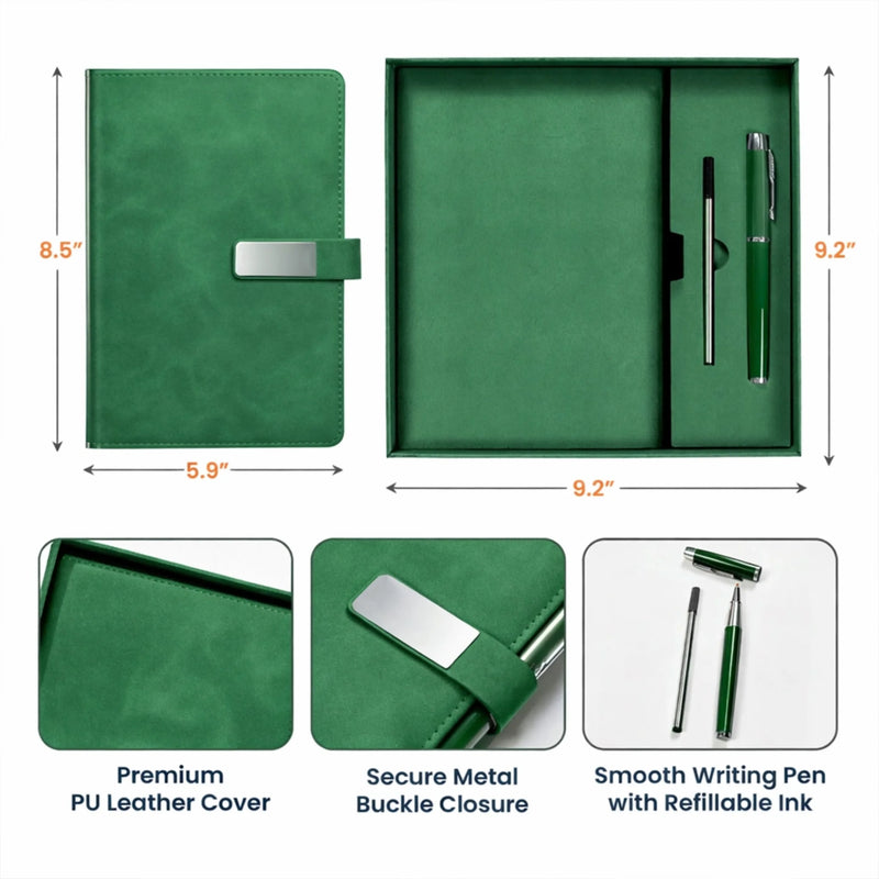 Custom PU Leather Notebook -  Personalized Graduation Gifts For Him, Her - Hard Work Paid Off