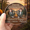 Custom Door Magnet - Personalized Anniversary Wedding Camping Gifts For Campers, Husband And Wife, Him And Her - Love Is Our Greatest Adventure