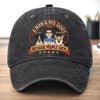 Custom Vintage Washed Denim Baseball Cap - Personalized Mother's Day, Father's Day Gifts For Dog Lovers, Dog Dad And Mom - Love Comes With Fur