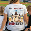 Custom Back Printed Unisex T-shirt, Premium T-shirt, Hoodie - Personalized Mother's Day Gifts For Baseball Mom, Grandma - Best Baseball Mom Ever