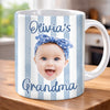 Custom Photo Mug - Personalized Mother's Day, Baby Shower, Gender Reveal Gifts For New Moms, New Grandma - Tiny Hands, Biggest Love