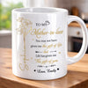 Custom Mug - Personalized Mother's Day Gifts For Mother-In-Law - Lucky To Call You Family