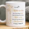 Custom Mug - Personalized Mother's Day Gifts For Mother-In-Law - First Family By Love, Now Grandma By Heart