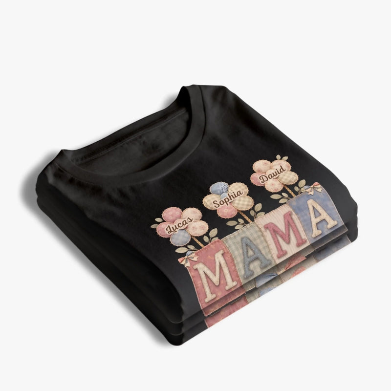 Custom Unisex T-shirt, Premium T-shirt, Hoodie - Personalized Mother's Day Birthday Gifts For Mom, Grandma - Sweet Blooms On Repeat