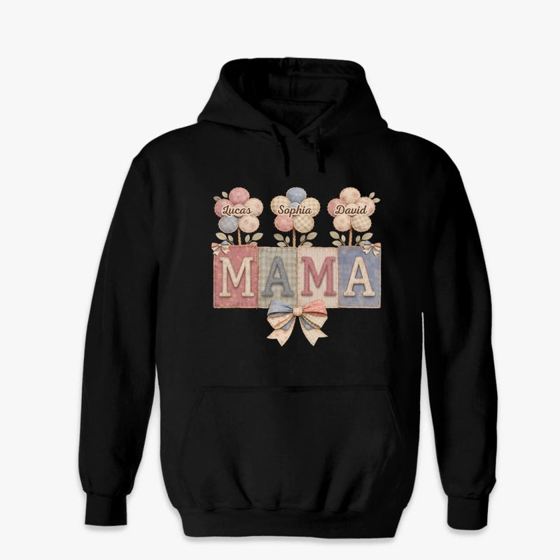 Custom Unisex T-shirt, Premium T-shirt, Hoodie - Personalized Mother's Day Birthday Gifts For Mom, Grandma - Sweet Blooms On Repeat
