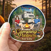 Custom Door Magnet - Personalized Anniversary Wedding Camping Gifts For Campers, Husband And Wife, Him And Her - Home Is Wherever We Park It