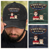 Custom Vintage Washed Denim Baseball Cap - Personalized Father's Day Birthday Gifts For Cat Lovers, Cat Mom And Dad - My Pet My Joy