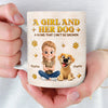 Custom 3D Inflated Effect Printed Mug - Personalized Mother's Day Gifts For Dog Lovers, Dog Dad And Mom - Girlhood, But With Paws