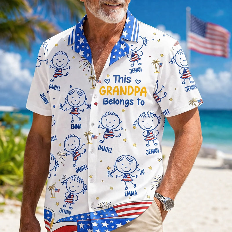 Custom Unisex Tropical Hawaiian Aloha Shirt - Personalized Father's Day Birthday Gifts For Dad, Grandpa - Living The Aloha Life