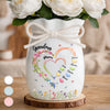 Custom Flower Vase With Ribbon - Personalized Mother's Day Gifts For Mom, Grandma - My Favorite People Call Me Grandma