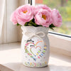 Custom Flower Vase With Ribbon - Personalized Mother's Day Gifts For Mom, Grandma - My Favorite People Call Me Grandma