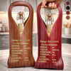Custom Leather Wine Bag - Personalized Retirement Gifts For Women, Men - Living The Dream Every Day
