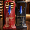 Custom Leather Wine Bag - Personalized Retirement Gifts For Women, Men - Living The Dream Every Day