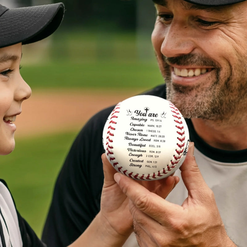 Custom Leather Baseball - Personalized Birthday Baseball Gifts For Baseball Lovers, Sports Fans, Sports Lovers - Live For The Game