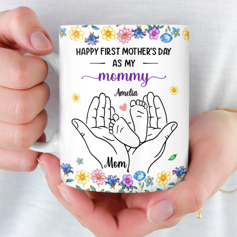 Custom Mug - Personalized Mother's Day, Baby Shower, Gender Reveal Gifts For New Moms, Wife, Daughter - First Mother’s Day, Forever Special