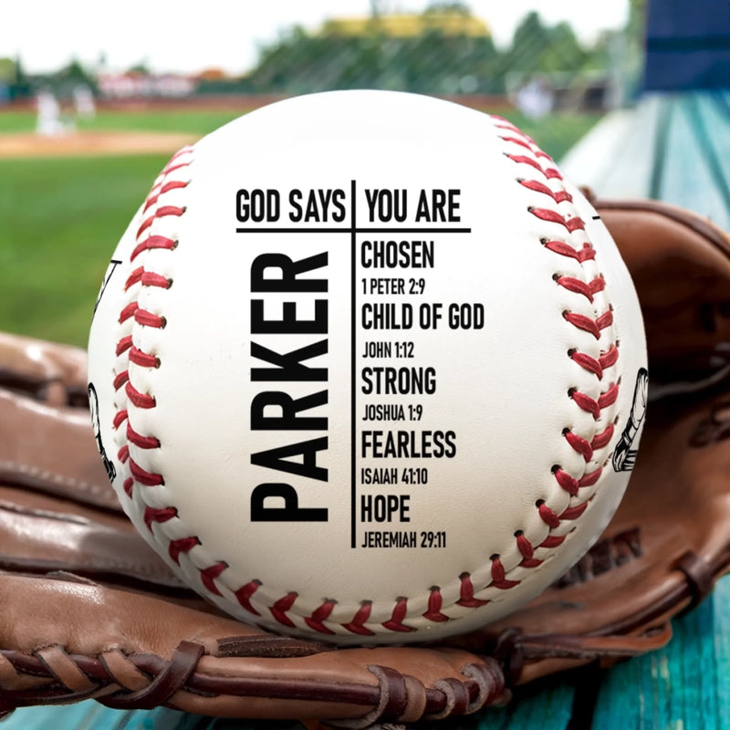 Custom Leather Baseball - Personalized Birthday Baseball Gifts For Baseball Lovers, Sports Fans, Sports Lovers - Life Is Better At The Ballpark