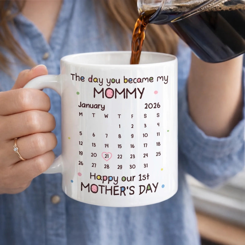 Custom Photo Mug - Personalized Mother's Day, Baby Shower, Gender Reveal Gifts For New Moms, Wife, Daughter - A Beautiful Beginning To Motherhood