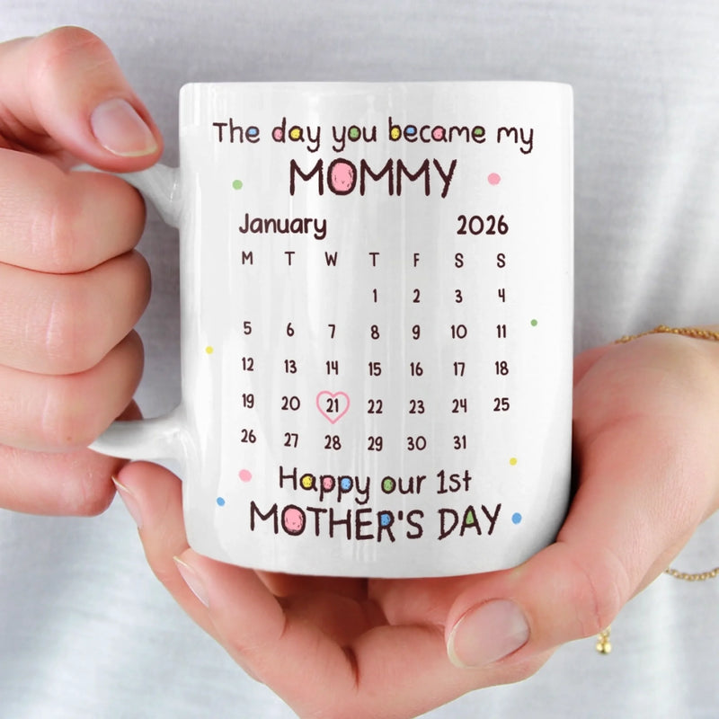 Custom Photo Mug - Personalized Mother's Day, Baby Shower, Gender Reveal Gifts For New Moms, Wife, Daughter - A Beautiful Beginning To Motherhood