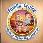 Custom Cruise Ship Door Magnet - Personalized Summer Vacation And Travel Gifts For Mom, Dad, Brother, Sister, Kids - Summer Days With My Favorite People